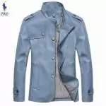 veste polo hommes nouveau pas cher style tirette mode bleu plk